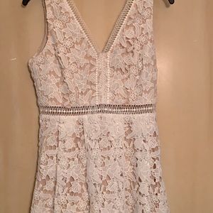 White lace dress
